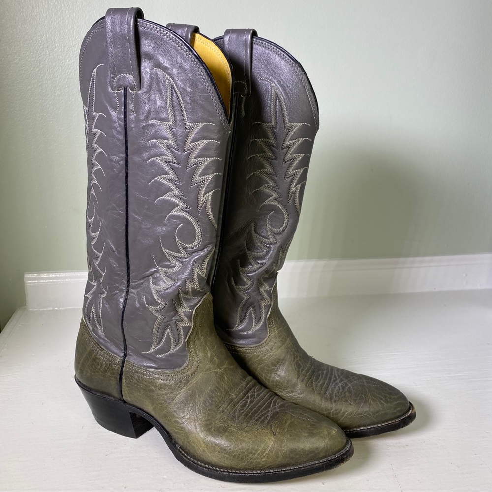 Nocona Vintage Leather Cowboy Western Boots